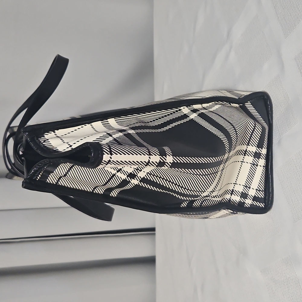 Talbots Plaid Oversized Commuter/Work Tote - Picture 2 of 11